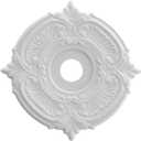 Ekena Millwork CMP22AT Attica Thermoformed PVC Ceiling Medallion (Fits Canopies up to 7 3/4"), 22"OD x 3 1/2"ID x 1"P (Unfinished)