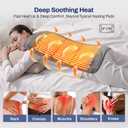 Super-Fast Heat Up Carbon Fiber Heating Pad: Back, Neck, Shoulder, Period Cramps Pain Relief, Muscle Relief, Deeper Relax, Moist/Dry Heat, Auto-Off, Machine Washable(Charcoal Grey-UPGRADED, 12" x 24")