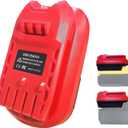 Battery Adapter for Craftsman 20V Cordless Tools,DM18MAN Adaptor for DeWalt 20V and for Milwaukee 18V Li-on Battery Convert to for Craftsman New 20V Power Tool,Battery Replacement,Red