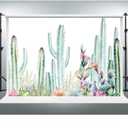 Cactus Floral Backdrop Watercolor Desert Plants Photography Background 7x5ft Fiesta Baby Shower Banner VVYF034