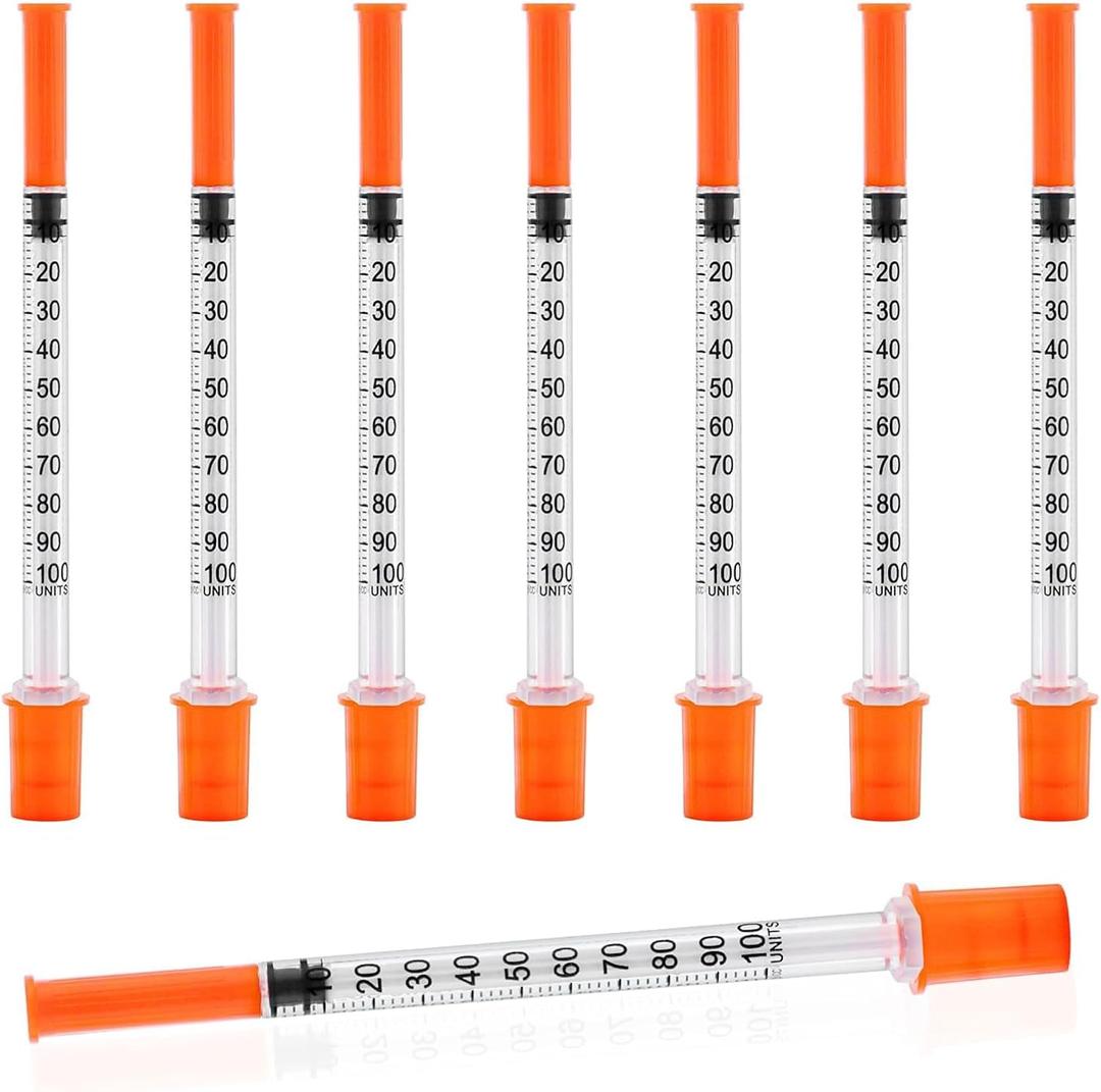 1ml Syringe with 30Ga 1/2in Needle, Individually Wrapped, Pack of 100