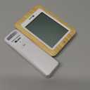 Indoor Outdoor Thermometer Wireless Weather Station, Temperature Humidity Monitor Battery Powered Inside Outside Thermometers with 330ft Range Remote Sensor and Backlight DisplayWood