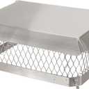 Shelter 13" x 18" Single Flue Bolt-On Chimney Cap, Fully Assembled, Stainless Steel