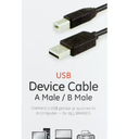 USB Device Cable A Male/ B Male