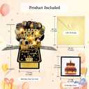 Happy 100TH Birthday Gift Card with Lights and Music, Funny 3D Pop Up Foldable Birthday Cards for Men Women Greeting Gifts for 100 Years Old Kids Boy Girl