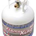 Flame King 20 lb and 30 lb Steel Propane Tanks with OPD Valve, Built-In Gauge