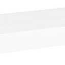 vidaXL Modern Floating Wall Shelf White | Honeycomb MDF and Metal Frame | Ideal for Books, Awards, Collectibles | Dimensions: 31.5"x9.3"x1.5"