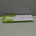 Wireless Keyboard and Mouse Combo - Full Size Slim Thin Wireless Keyboard Mouse with Numeric Keypad 2.4G Stable Connection Adjustable DPI (White & Silver)