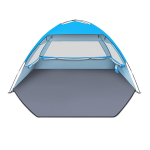 Gorich Beach Tent Sun Shelter for 3/4-5/6-7/8-10 Person with UPF 50＋ UV Protection, Lightweight & Easy Setup Beach Shade Canopy, Portable Beach Shade Tent Beach Cabana