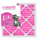 Colorfil 14x14x1 Air Filter (2Pack) | Made in the USA | Color Changing | Remove Cat and Dog Odor | MERV 8 for Pet Hair Dander and Dust | 13.75"x13.75"x0.75" Exact Size