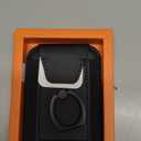 For Magsafe Wallet with Grip, 6-Card Holder, Stronger Magnetic Card Wallet Holder for iPhone 17/16/15, iPhone 14/13/12 Series, Leather Magnetic Phone Wallet with Privacy Flap, RFID Blocking, Black