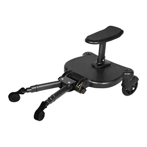2026 New Universal 2-in-1 Stroller Board with Detachable Seat, Sit and Stand Glider Buggy Board for Most Strollers, Holds Children Up to 55 lbs - Toddler Standing Rider Platform