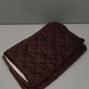 HDCAXKJ Velvet Recliner Sectional Couch Covers L Shaped Corner Reclining Sofa Middle Console Cover Washable Thick Non Slip Sectional Recliner Center Console Slipcover (1 Middle Console, Dark Brown)