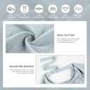 Baby Nursing Covers, Breathable 100% Cotton Nursing Cover with Arched Neckline,Nursing Apron. (Light Pink/Milky White/Light Blue)