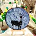 4.3-4.7 inch Unfinished Natural with Tree Bark Wood Slices 15 PCS Natural Round Discs Rustic Wood Slices for DIY Crafts, Table Base, Wedding Decoration,Coasters,Christmas Ornaments.