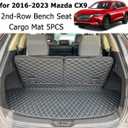 Cargo Mat Compatible with 2016-2023 Mazda CX-9 Trunk Mat (2nd-Row Bench Seat) Cargo Liners for Mazda CX9