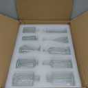 Glass Bud Vase Set of 20, Small Flower Vases, Glass Vases for Centerpieces, Vintage Home Table Decorations Bud Vases (20 Pcs, Clear)