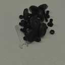 M10 Adjustable Leveling Feet with 4-Pronged T Nut, Rubber Leg Levelers Heavy Duty Furniture Levelers with 2" Thread Length for Cabinet Table Chair Raiser - Black, 8Pcs (M10 x 50mm)