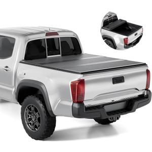 Tono King FRP Hard Tri-fold Tonneau Cover Fold Truck Bed Covers Compatible with 2016-2026 Toyota Tacoma 5ft Bed (60")