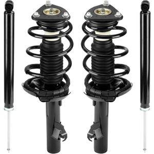 Front & Rear Strut Shock Assembly w/Coil Spring for Mazda 3 2004-2010 Exc. MazdaSpeed, for Mazda 3 2.0L 2.5L 2011-2013, Replace 172263 172264 343412, Left & Right, 4PCS