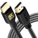 PowerBear 4K HDMI Cable 10 ft [2 Pack] High Speed, Braided Nylon & Gold Connectors, 4K @ 60Hz, Ultra HD, 2K, 1080P, ARC & CL3 Rated | for Laptop, Monitor, PS5, PS4, Xbox One, Fire TV, Apple TV & More