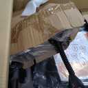 Sweetcrispy Executive Home Office Desk Chair - Ergonomic Big Tall High Back with Footrest & Lumbar Support, Reclining Height Adjustable, Comfy PU Leather Computer Gaming with Swivel Wheels, Black