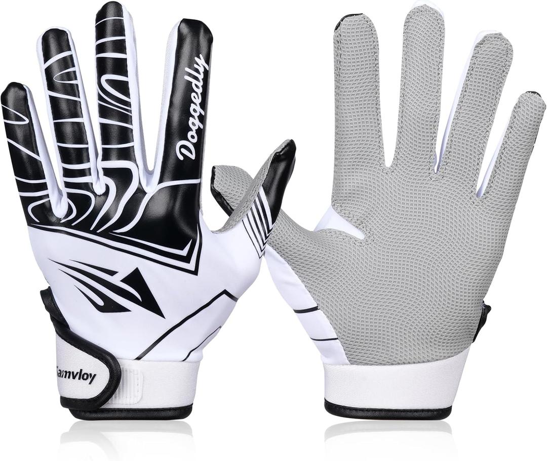 Baseball Batting Gloves for Youth with Super Grip and Finger-Fit Palms - Unisex Fit for Men, Kids, Boys & Girls, Size: Youth M/L(6in-6.5in)