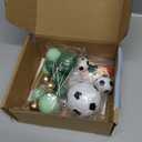 Soccer Cake Topper Decorations Soccer Player Clay Figurine Decorations for Football Sport Birthday Supplies (Style 01)