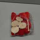 Wenqik 7 Pcs Valentines Day Decorations Velvet Flocked Heart Table Decor Heart Shape Tabletop Centerpiece Tall Standing Wooden Sign Valentines Day Decor for Home Office Shelf Mantel(Red)