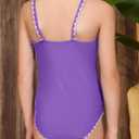 blibean Girls Swimsuits One Piece Bathing Suit with Bra Pads Size 6-15 Years