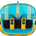 O’Brien Barca 3 Towable Tube for Boating, 3-Person Inflatable Water Tube with Dual Tow Points, Comfortable Seating, and Durable Construction