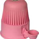 Pet Water Dispenser for Dogs and Cats, 67.6 oz Gravity-Fed Water Bowl for Clean Drinking, Prevents Wet Fur, BPA-Free Polypropylene, Vida Mansa (Opaque Pink)