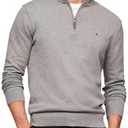 Tommy Hilfiger Men's Lightweight Pullover Quarter Zip Sweater S