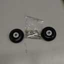 1 Pair/2pcs Luggage Suitcase Replacement Wheels 60mm*24mm, Rubber Swivel Caster Wheels 6mm Bearings Repair Kits (OD60xThk24mm/2.36x0.94in)