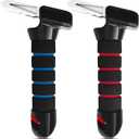 Car Door Handle for Elderly, 3 in 1 Car Handle Assist for Elderly, 2 Pack Portable Vehicle Support Handle Grab Handles to Help Get Out of Car for Seniors & Handicapped (Blue & Red)