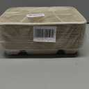 NROZIET 50 Pack 6 Compartment Disposable Plate, Heavy Duty Divided Paper Plates for Dinner, Microwavable Freezer Safe School Food Lunch Platter Tray for Party Dinner Buffet