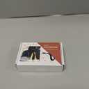 Amooca Car Seat Headrest Hook 4 Pack Hanger Universal Vehicle Car Storage Organizer for Handbag Purse Coat S Type Checkered Grey