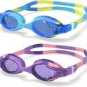 Aegend Swim Goggles for Kids 3-8 - Anti-Fog Anti-Leaking Comfort Fit Toddler Goggles for Swimming