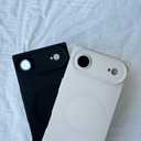 Designed for iPhone Air Case Silicone Compatible with Magsafe, Camera Lens Protector, Military Grade Shockproof Protective, Rectangle Magnetic Phone Case for iPhone Air White