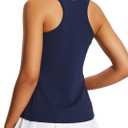 BALEAF womens Soft (Medium, Racerback-blue)