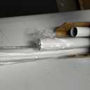 Extra Long Tension Curtain Rods 41-146 Inch, White, One-Click Heavy Duty