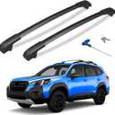 300lbs Lockable Roof Rack Cross Bars Compatible with Subaru Forester Wilderness 2022 2023 2024 2025 2026, Aluminum Crossbar for Rooftop Cargo Carrier Luggage Kayak Canoe Snowboard