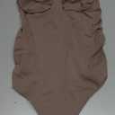 SHAPERX Women's Shapewear Bodysuit Tummy Control Body Shaper Seamless Sculpting Snatched Waist Body Suit S/M
