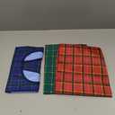 3 Pack Adult Bibs for Eating, Waterproof Clothing Protector with Crumb Catcher, Machine Washable Adult Bibs for men/women (Red-snap)