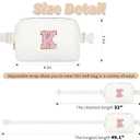 Birthday Gifts for 4 5 6 7 8 9 10 11 12 13 Year Old Girls,Gifts for Teens Kids Daughter Sister Her,Two Way Zipper Crossbody Bag Fanny Pack Belt Bag Cute Trendy Stuff - Cream,K