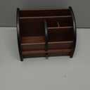 Foraineam Wooden Desk Organizer with Drawer, Remote Control Holder Caddy, Makeup Organizers, Wood Pencil Holder Desktop Supplies and Stationery Rack for Home Office School Tabletop Accessories Storage