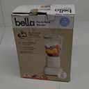 bella 10 Speed Countertop Blender, Juicer & Smoothie Maker, Fits-anywhere Kitchenware, Slim Flip & Store Design, Dishwasher Safe 48oz Capacity Pitcher & Lid, Stainless Steel Blade, 450 Watt, Oatmilk (6 Cup)