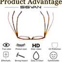 SIGVAN 3 Pack Reading Glasses Spring Hinge Stylish Readers Black/Tortoise for Men and Women 0.75 x