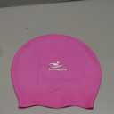 Large Swim Cap for Long Hair, Dreadlocks, Weaves, Hair Extensions, Braids, Curls & Afros - Waterproof Silicone Swimming Cap for Women & Men, Comfortable for Pool, Beach & Training (Pink, L-Large)
