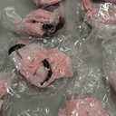 12 Pcs Pink Christmas Bow Ornament 4 x 12 Inch Xmas Tree Ribbon Hanging Bows Christmas Wedding Aisle Decorations for Xmas Wreath Party Garland Decoration Holiday Wedding Decor